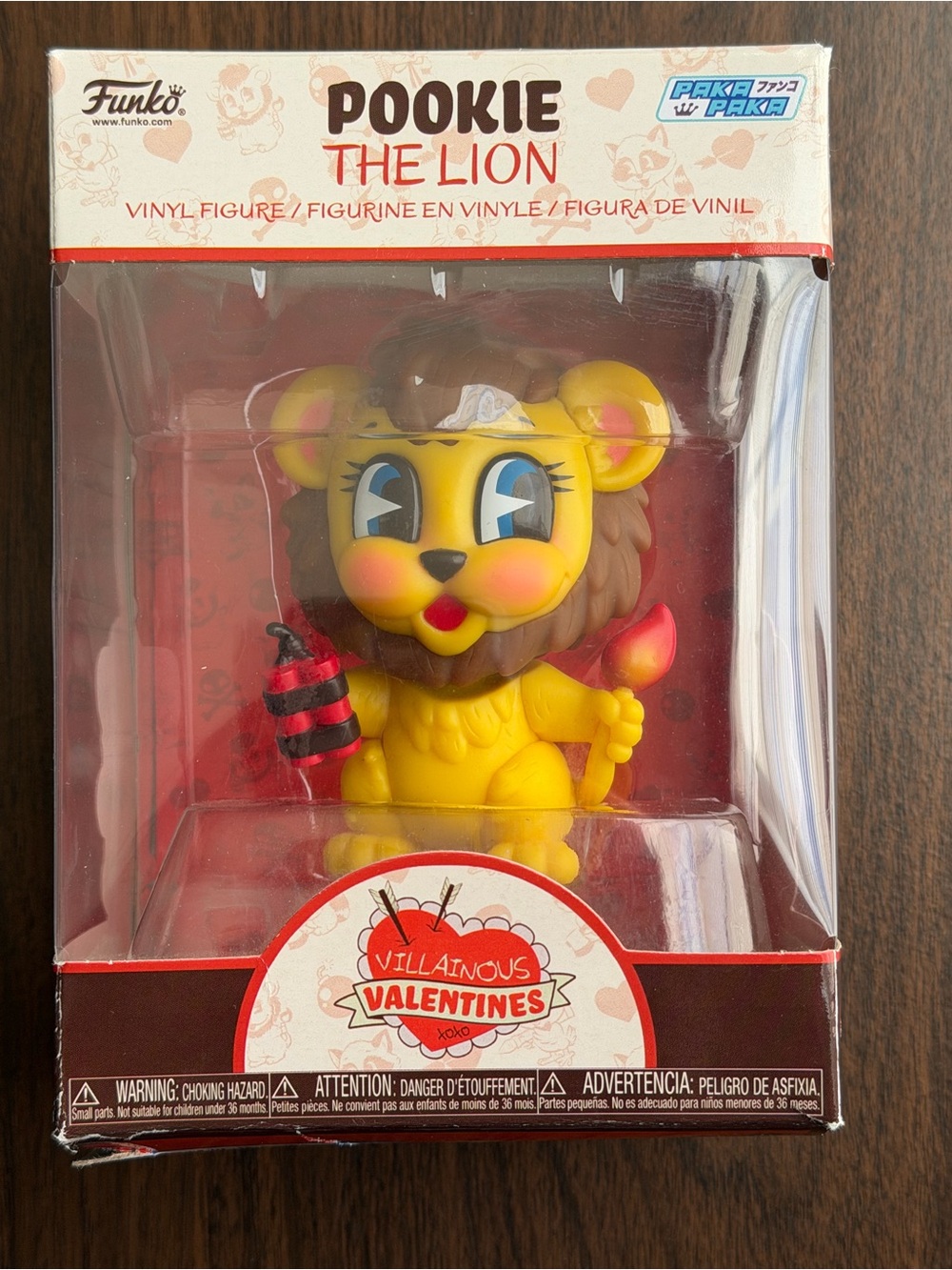 Funko Red and White Branded Collectible Box Back Panel